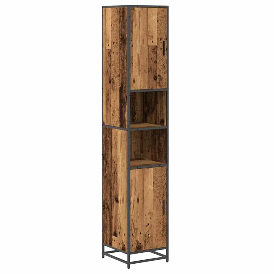 Ensemble de mobilier de salle de bain 3 pcs Bois Ancien - 6
