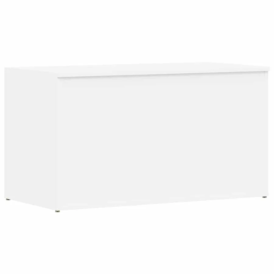 Coffre de rangement Blanc 84x42x46 cm Bois d'ingénierie - 2