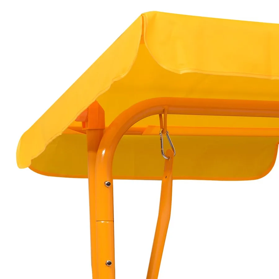 Balancelle pour enfants Jaune 115x75x110 cm Tissu - 6