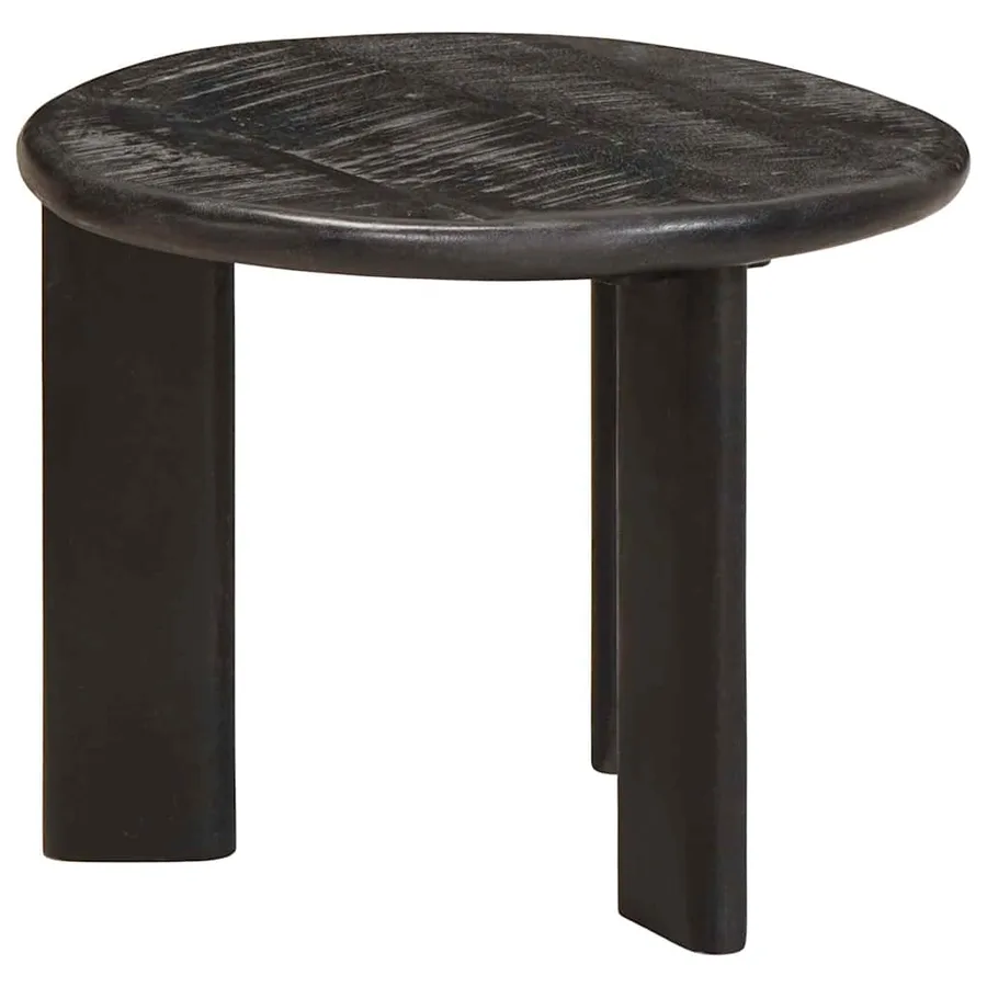 Tables basses gigognes 2 pcs Blanc Bois de mangue massif - 5