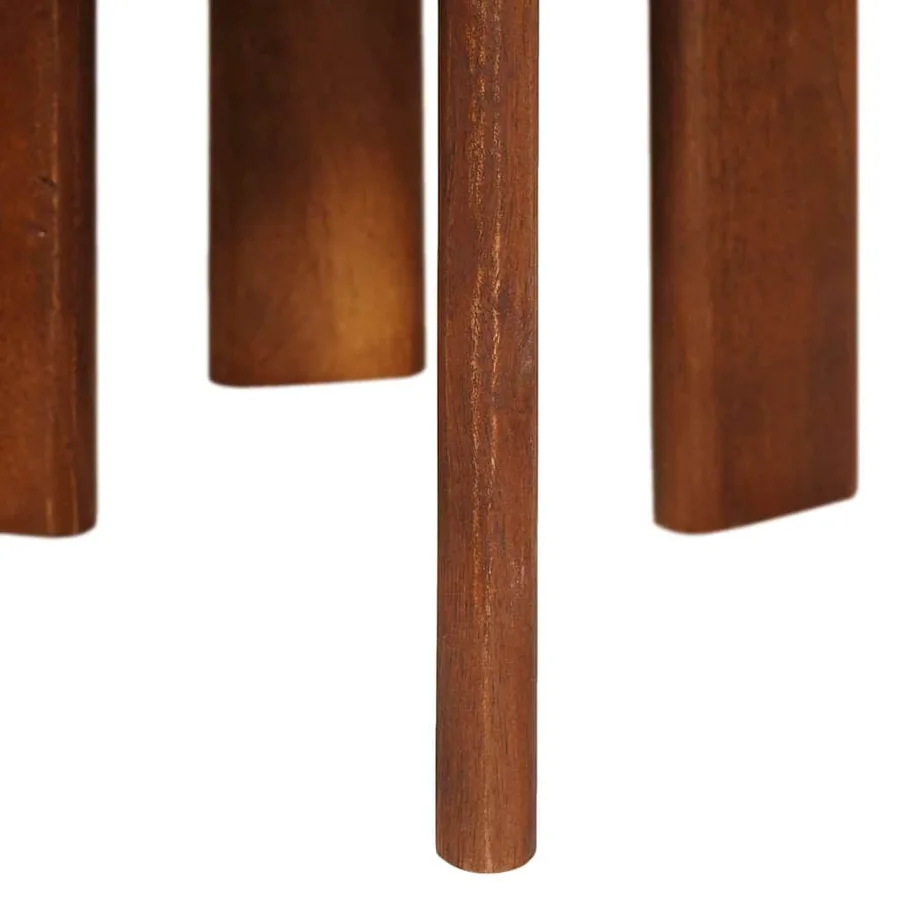 Tables basses gigognes 2 pcs Marron miel Bois de mangue massif - 9