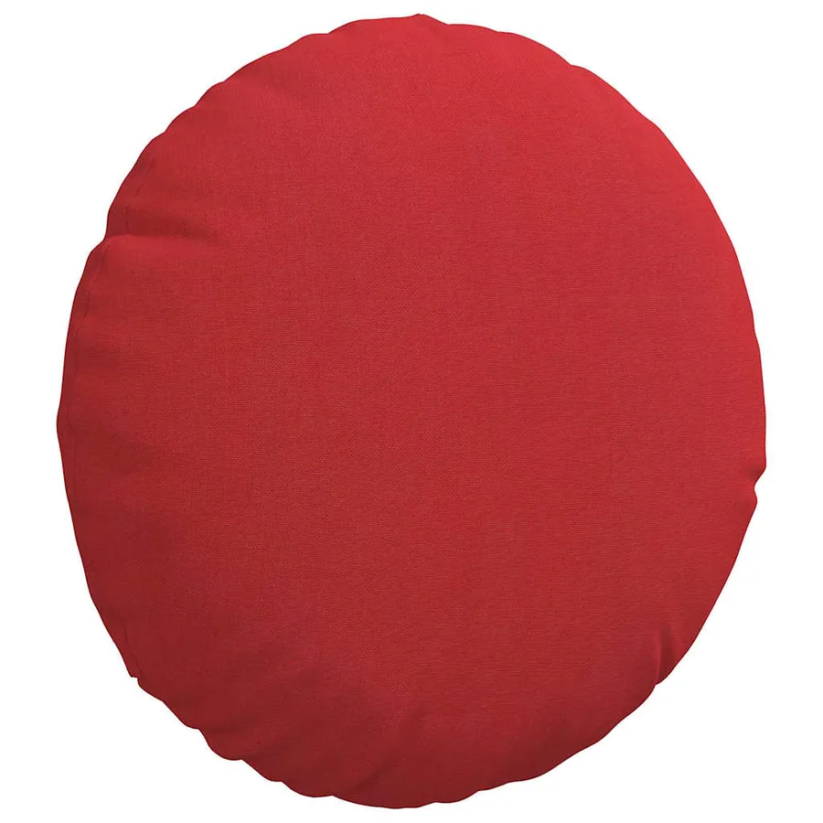 Coussins de siège 2 pcs Rouge Ø30 x 13 cm tissu - 5