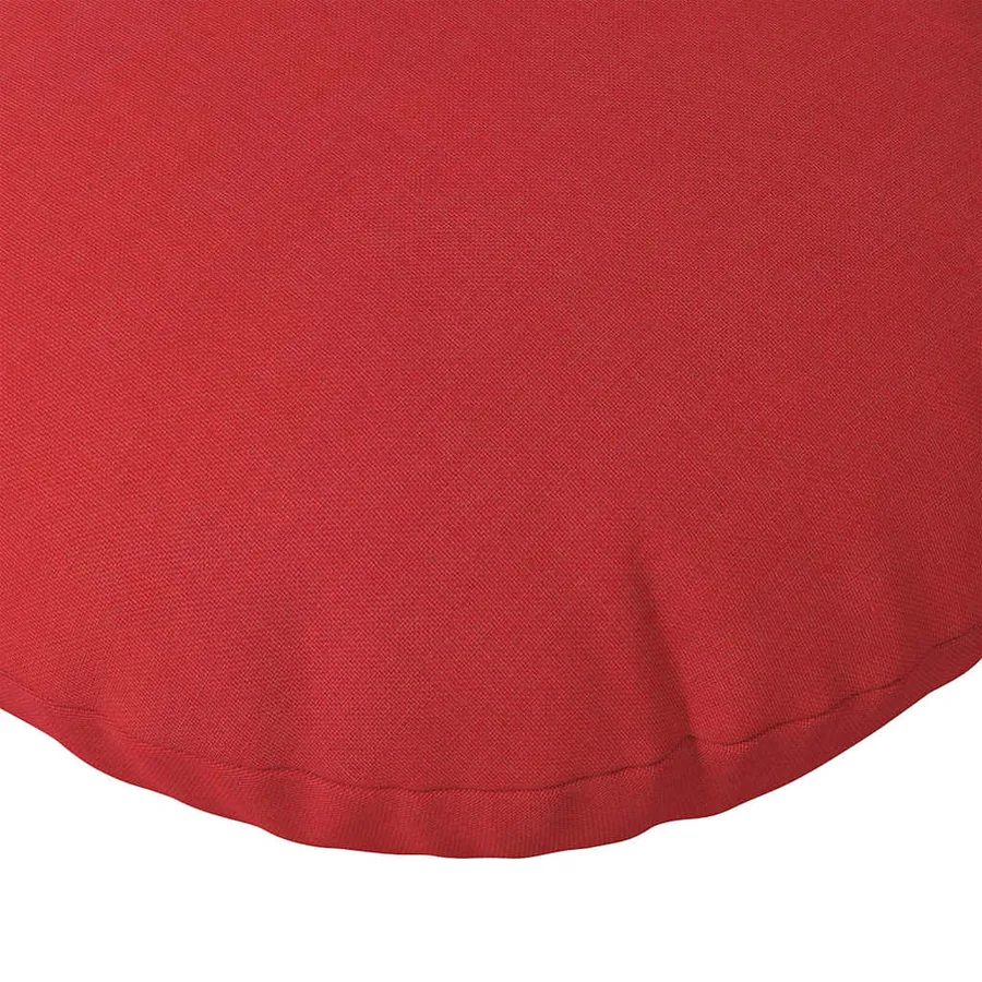 Coussins de siège 2 pcs Rouge Ø30 x 13 cm tissu - 7
