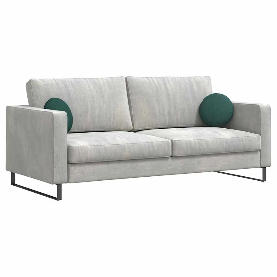 Coussins de siège 2 pcs Vert foncé Ø30 x 13 cm tissu - 3