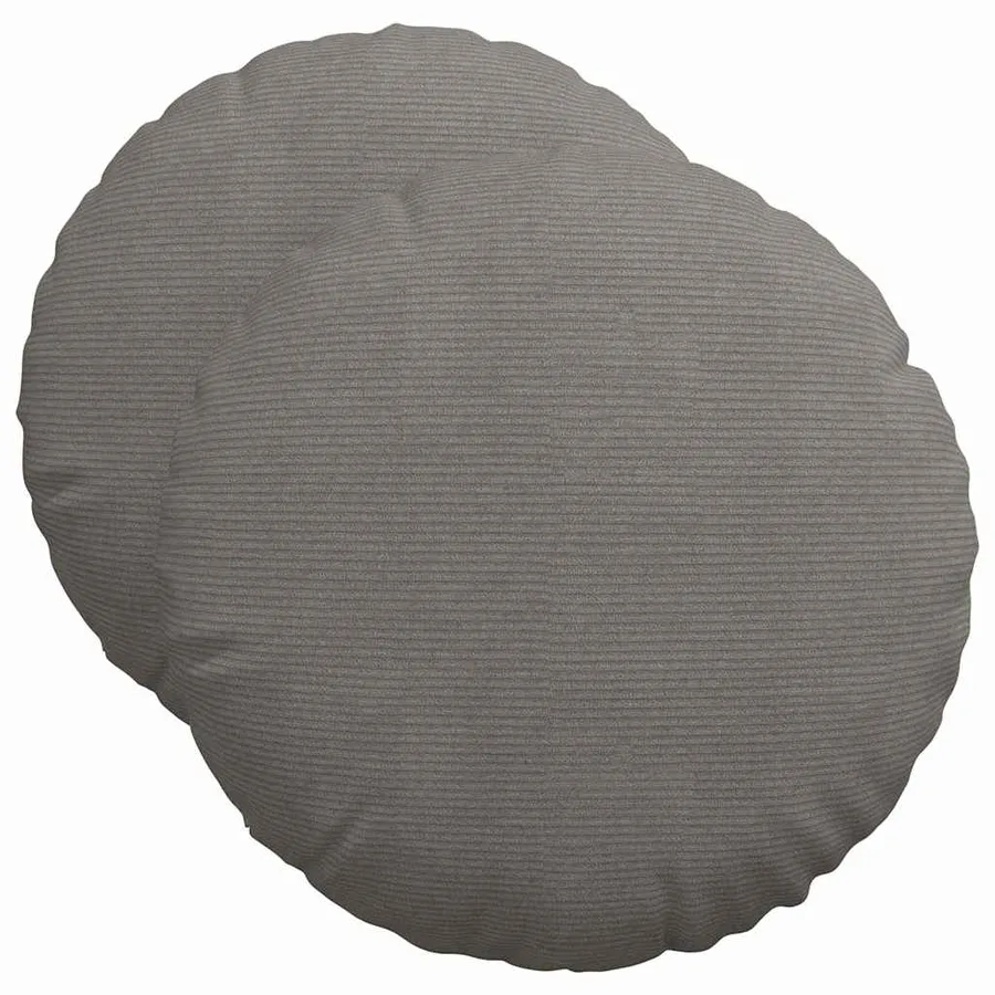 Coussins de siège 2 pcs Gris clair Ø50 x 19 cm - 2
