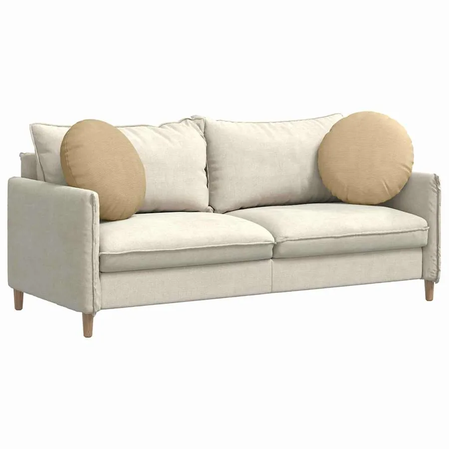 Coussins de siège 2 pcs Vert gris Ø50 x 19 cm - 3