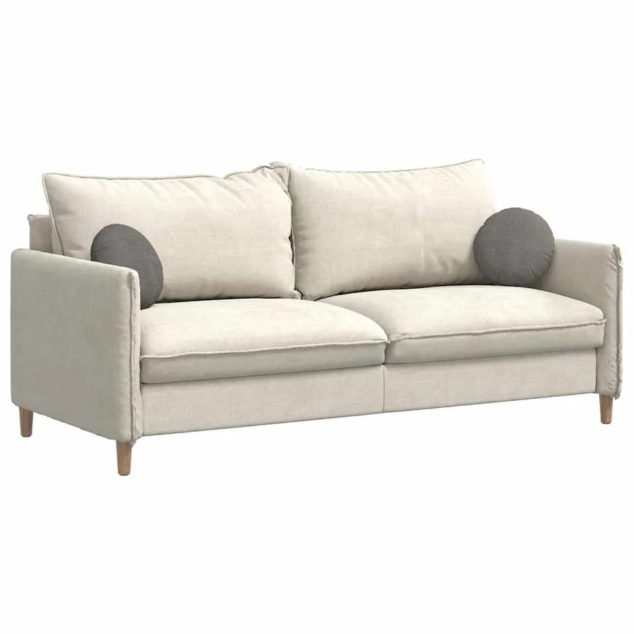 Coussins de siège 2 pcs Gris clair Ø30 x 13 cm - 3