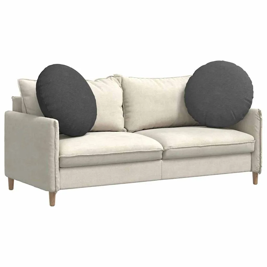 Coussins de siège 2 pcs Gris foncé Ø 80 cm - 3