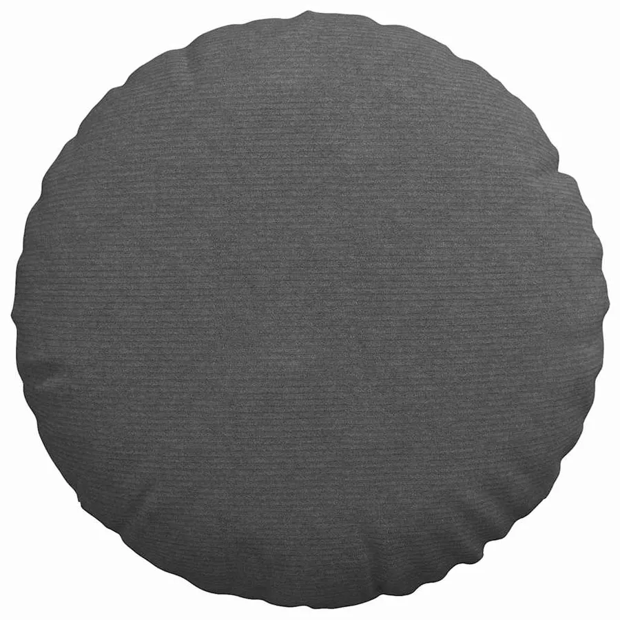 Coussins de siège 2 pcs Gris foncé Ø 80 cm - 6