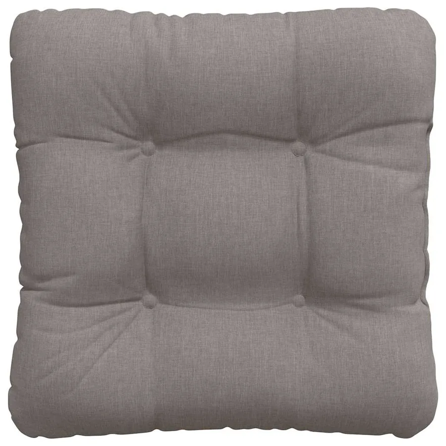 Coussins de siège 4 pcs Taupe 40 x 40 x 12 cm tissu - 7