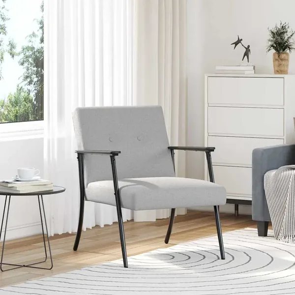 fauteuil Gris nuage tissu