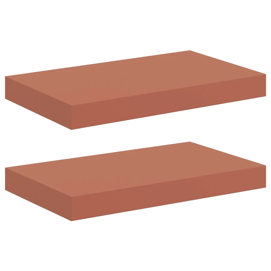 Étagère Murale 2 pcs Rouge 40 x 23,5 x 4 cm Bois d'ingénierie - 2