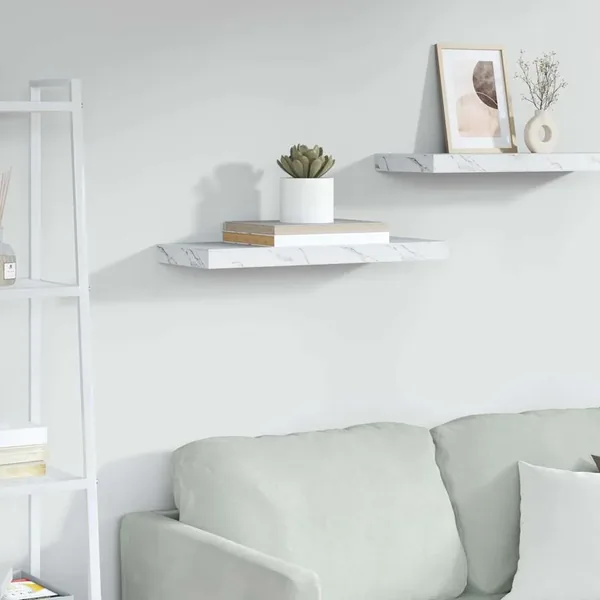 Étagère Murale Marbre blanc 60 x 23 x 4 cm Bois d'ingénierie