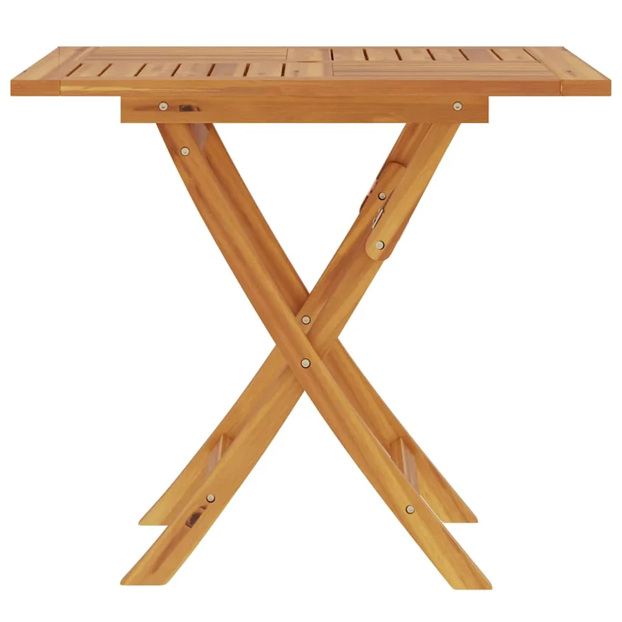 Table pliable de jardin 85x85x76 cm Bois de teck solide - 4