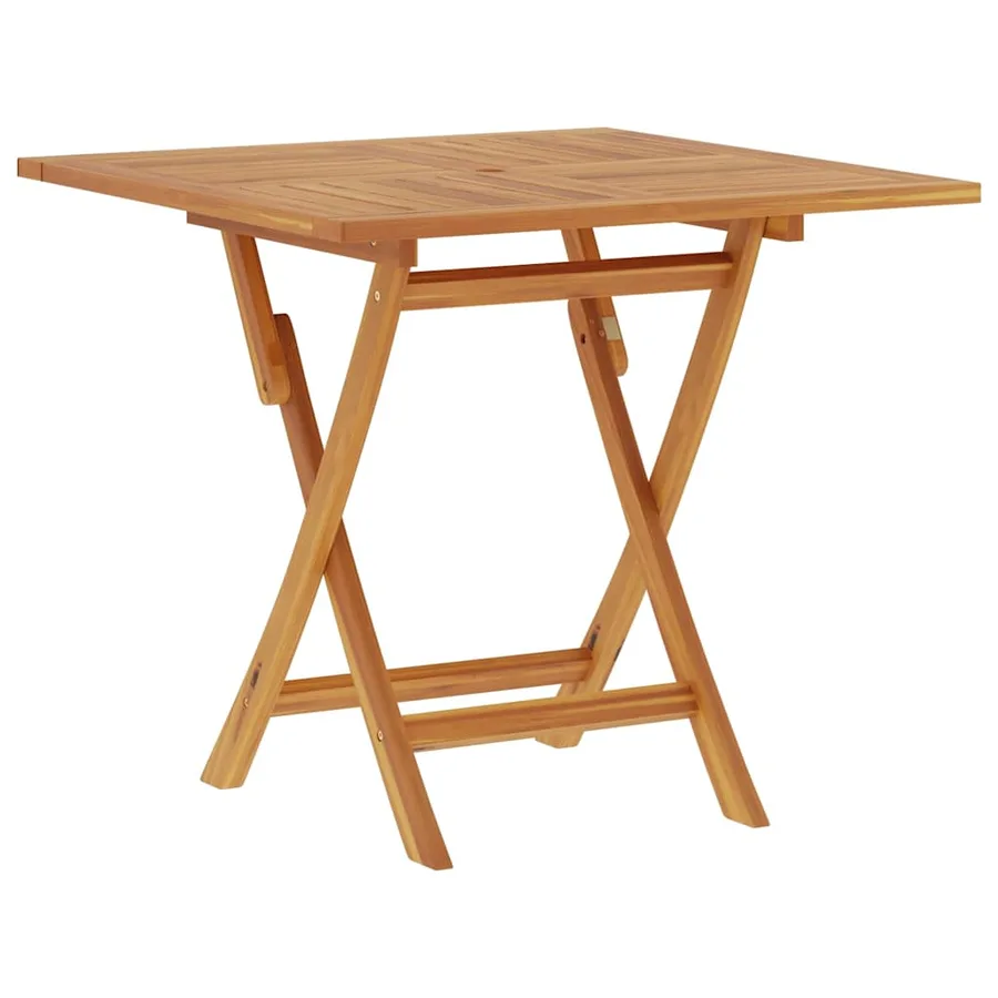 Table pliable de jardin 85x85x76 cm Bois de teck solide - 5