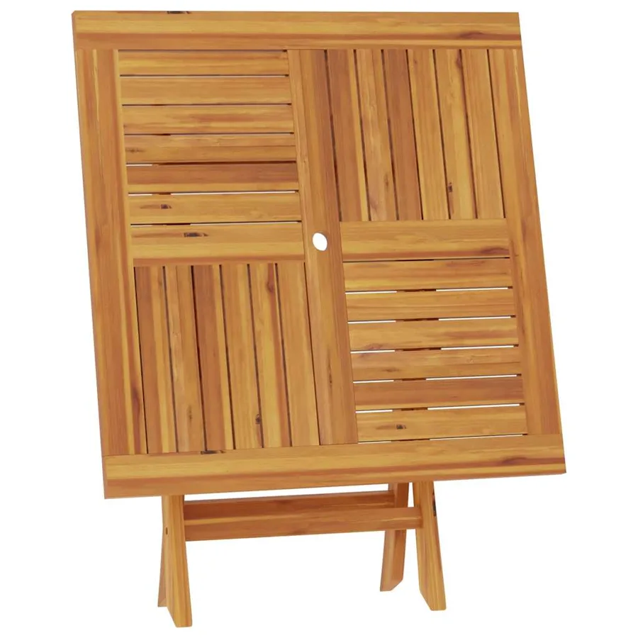 Table pliable de jardin 85x85x76 cm Bois de teck solide - 6