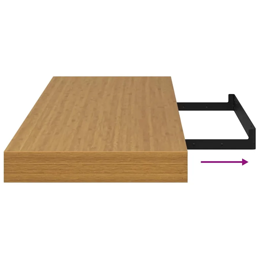 Étagère Murale 2 pcs Beige 90 x 23,5 x 4 cm Bois d'ingénierie - 13