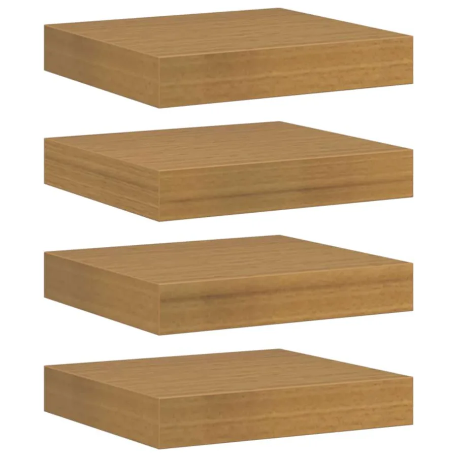 Étagère Murale 4 pcs Beige 23 x 23,5 x 4 cm Bois d'ingénierie - 2