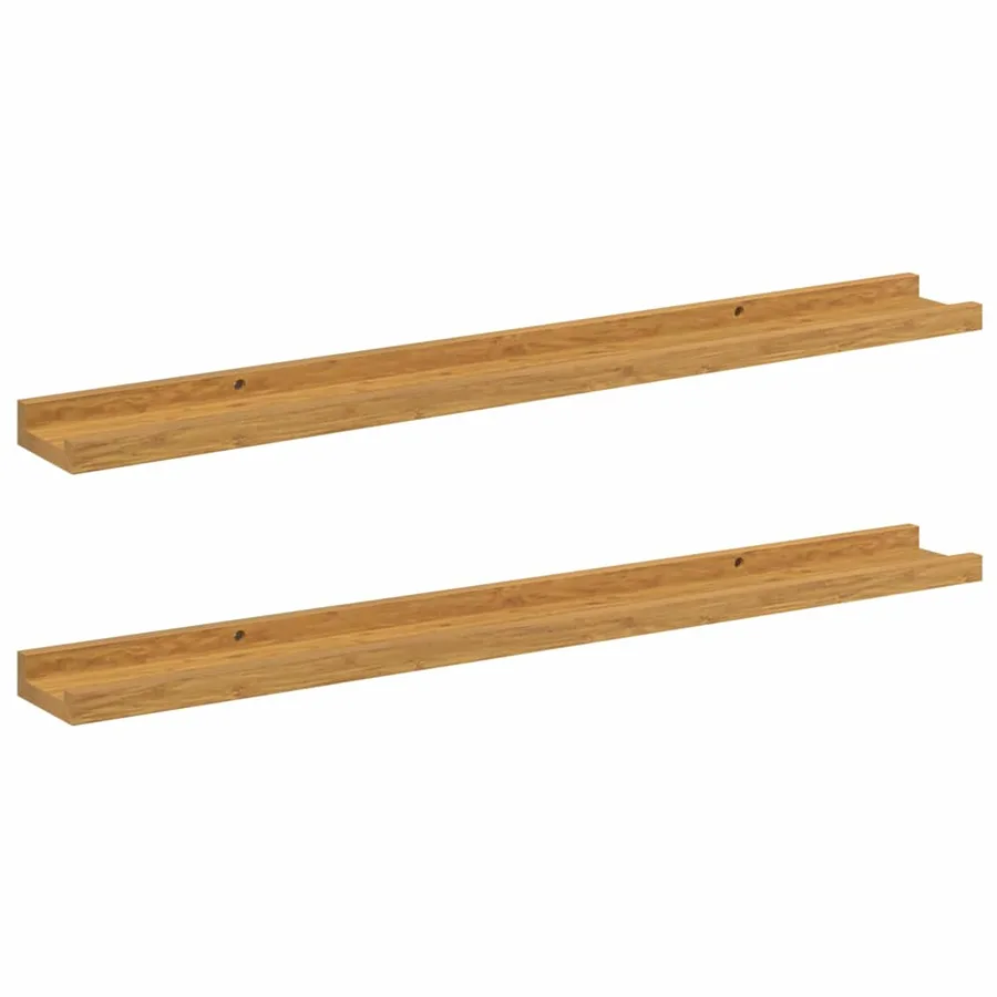 Étagère Murale Montage mural 2 pcs Beige 80 x 9 x 3 cm - 2