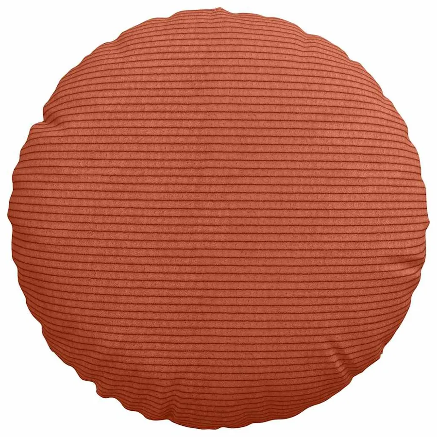 Coussins de siège 2 pcs Rouge orange Ø30 x 13 cm - 6