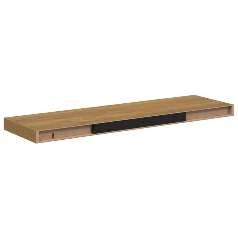 Étagère Murale 2 pcs Marron 90 x 23,5 x 4 cm Bois d'ingénierie - 9