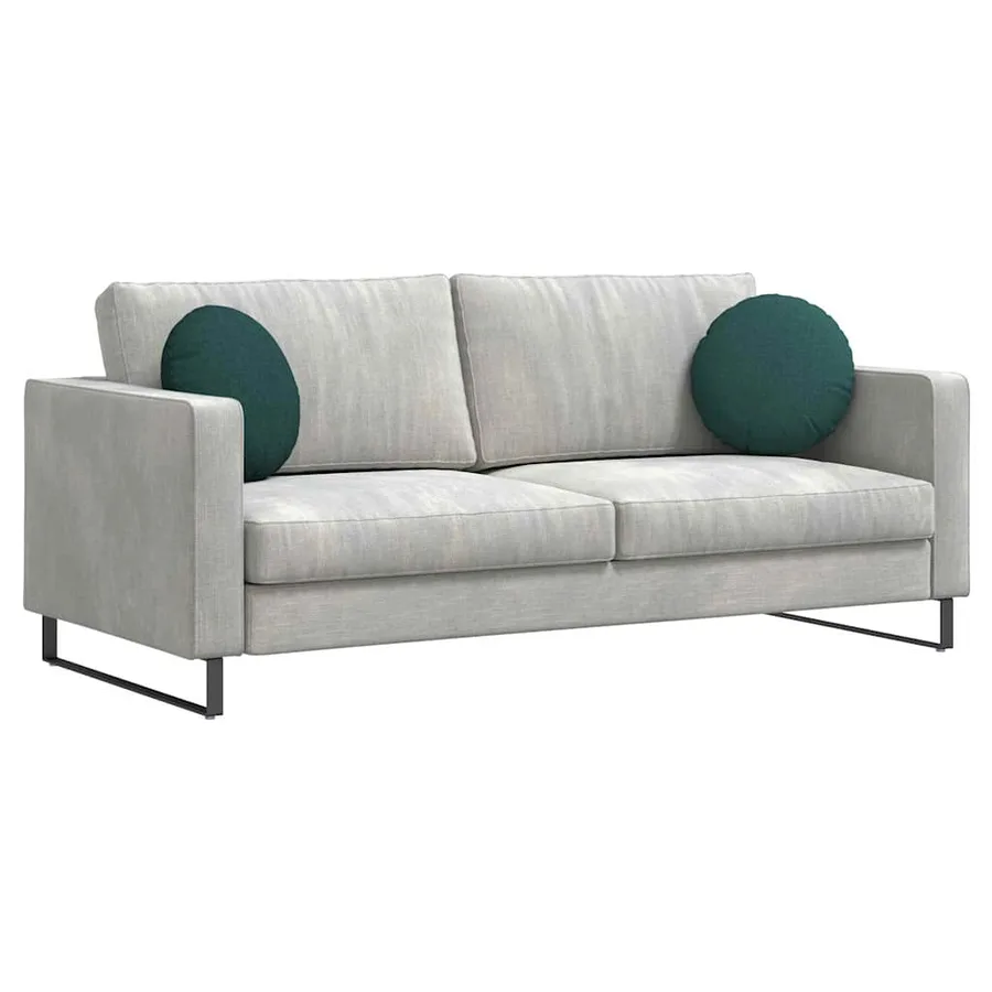 Coussins de siège 2 pcs Vert foncé Ø40 x 13 cm tissu - 3