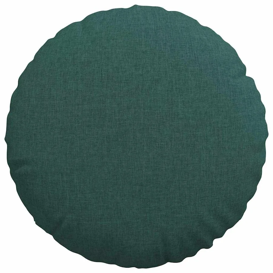 Coussins de siège 2 pcs Vert foncé Ø40 x 13 cm tissu - 6