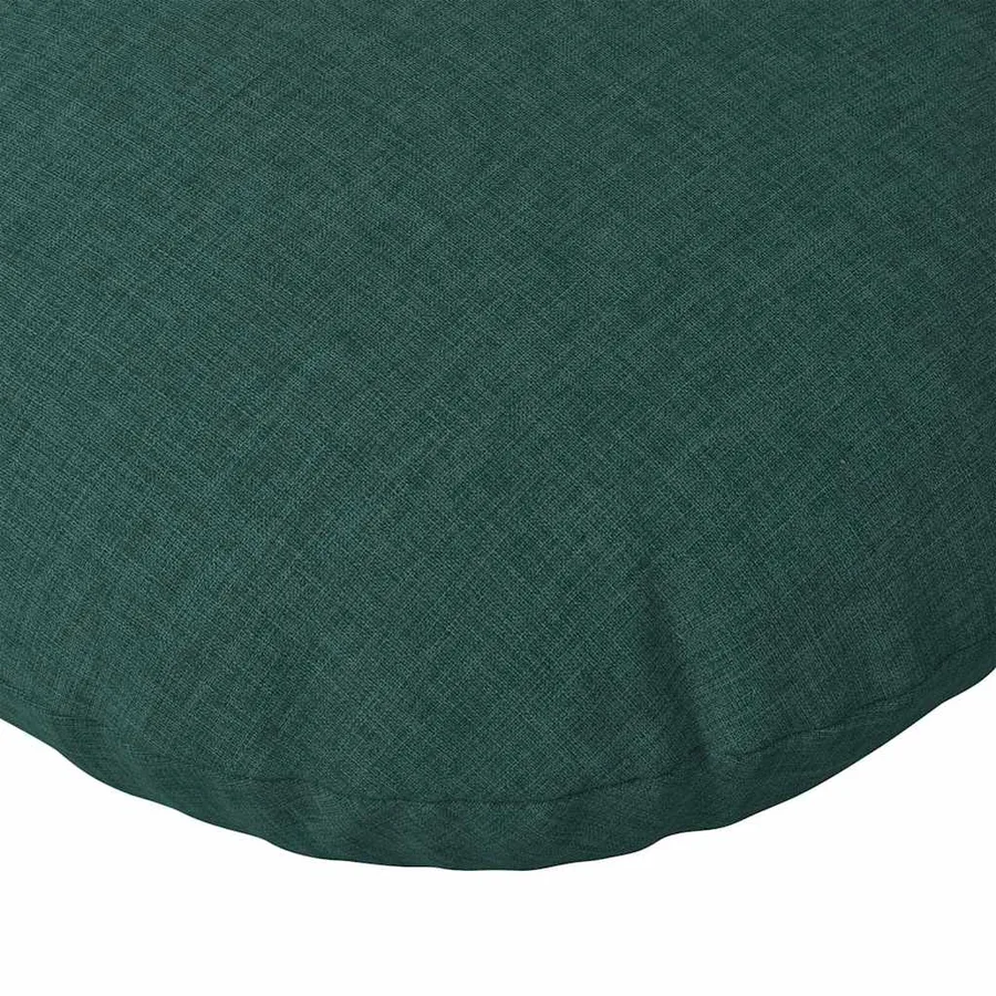Coussins de siège 2 pcs Vert foncé Ø40 x 13 cm tissu - 7