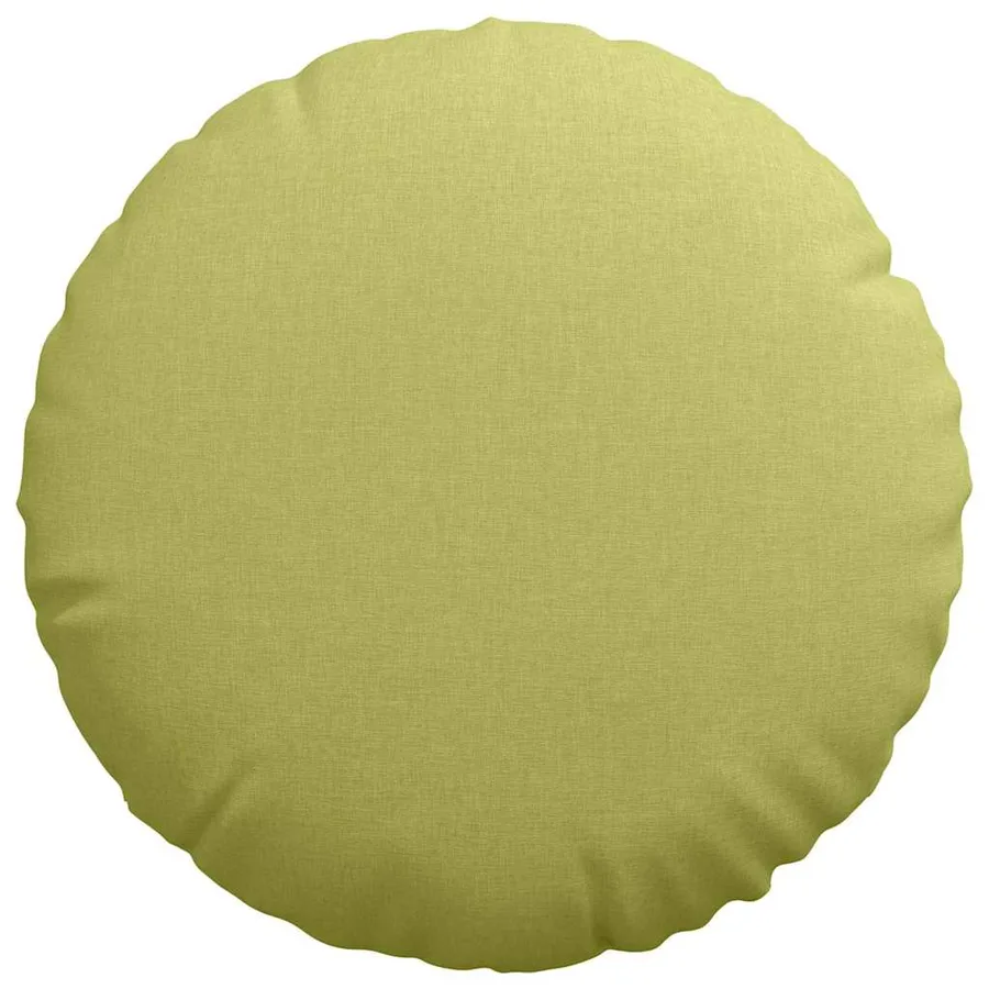 Coussins de siège 2 pcs Vert clair Ø50 x 19 cm tissu - 6