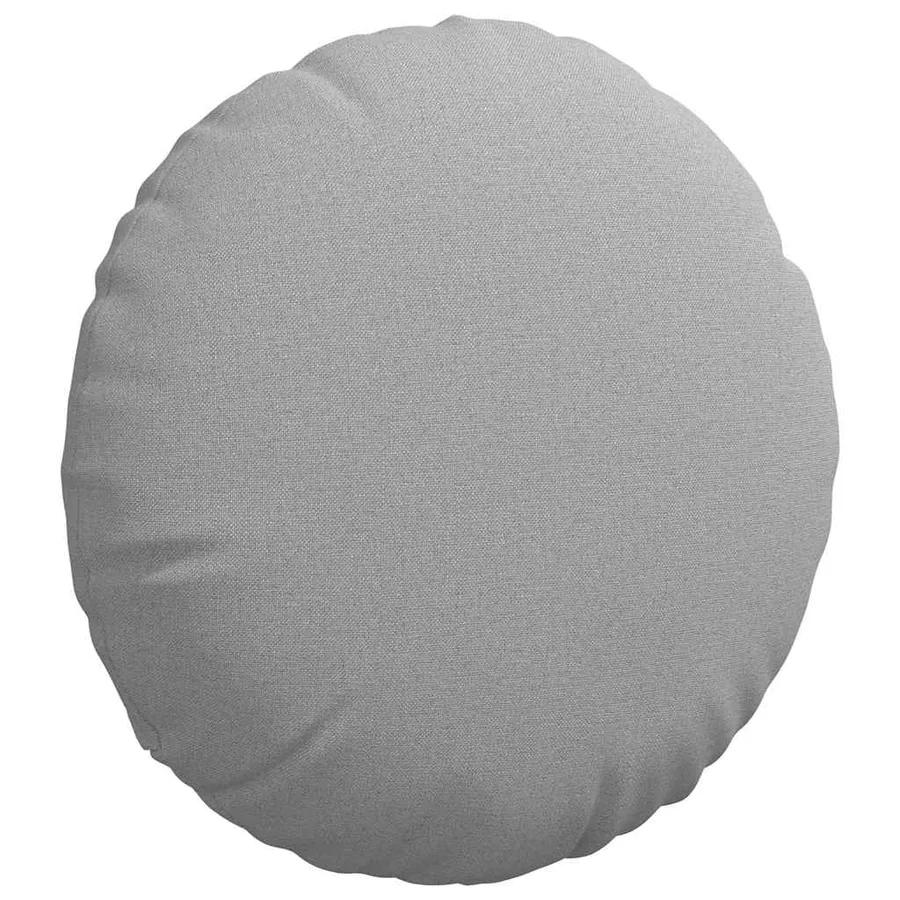 Coussins de siège 2 pcs Gris nuage Ø40 x 13 cm tissu - 5