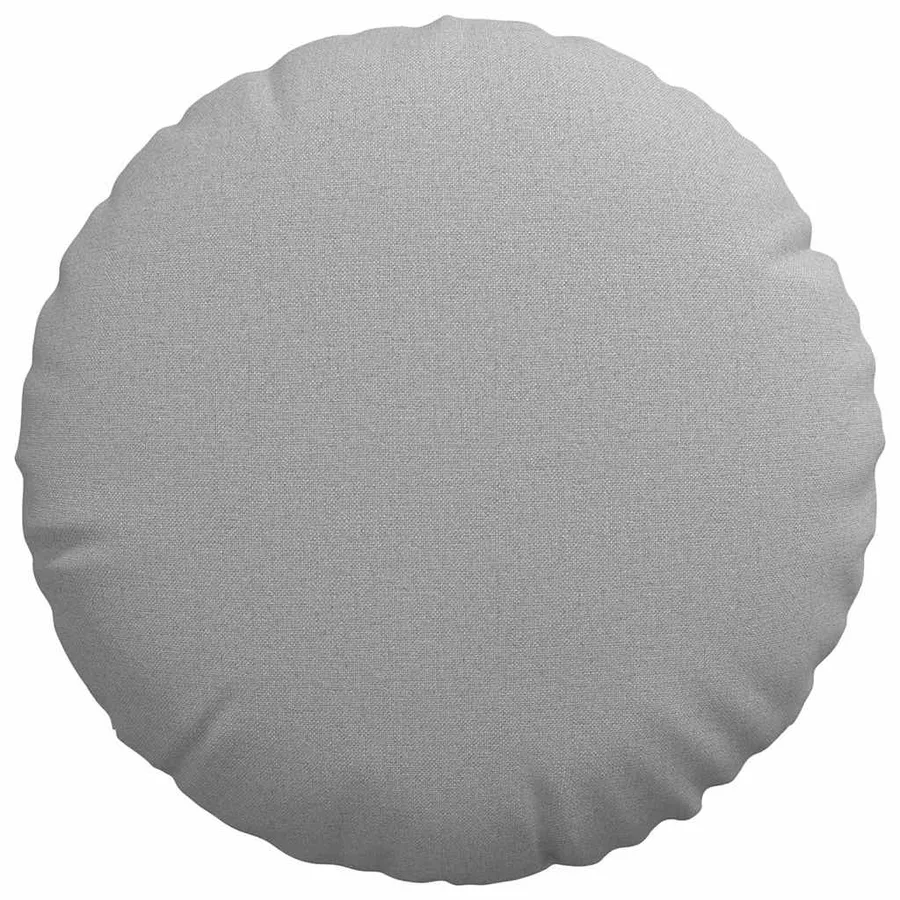 Coussins de siège 2 pcs Gris nuage Ø40 x 13 cm tissu - 6