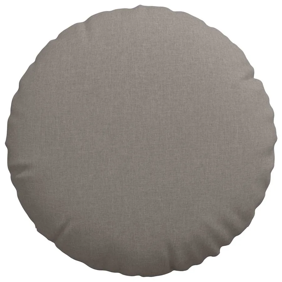 Coussins de siège 2 pcs Taupe Ø60 x 21 cm tissu - 6