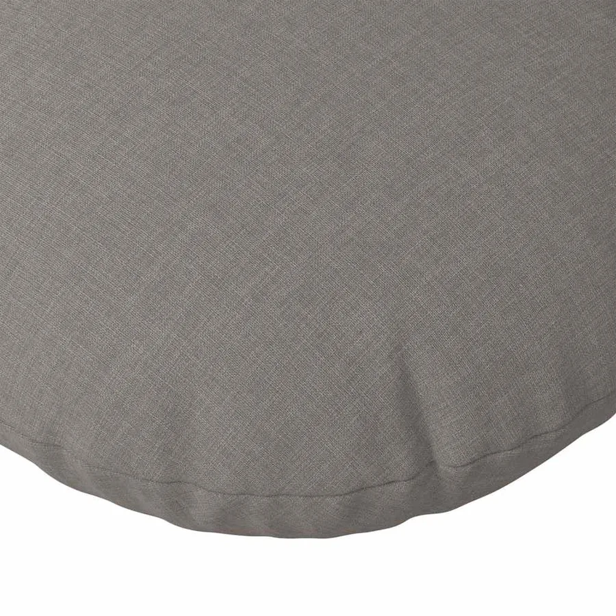 Coussins de siège 2 pcs Taupe Ø60 x 21 cm tissu - 7