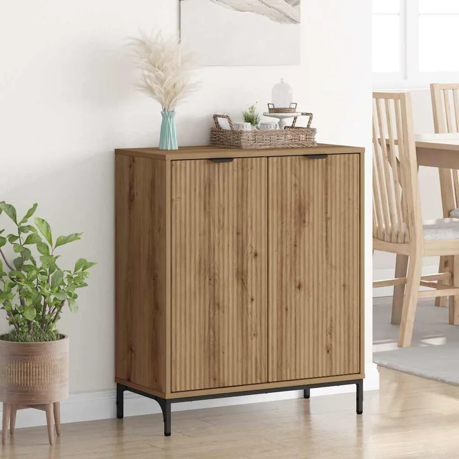 Buffet Chêne artisanal 69,5 x 33 x 82 cm Bois d'ingénierie - 4