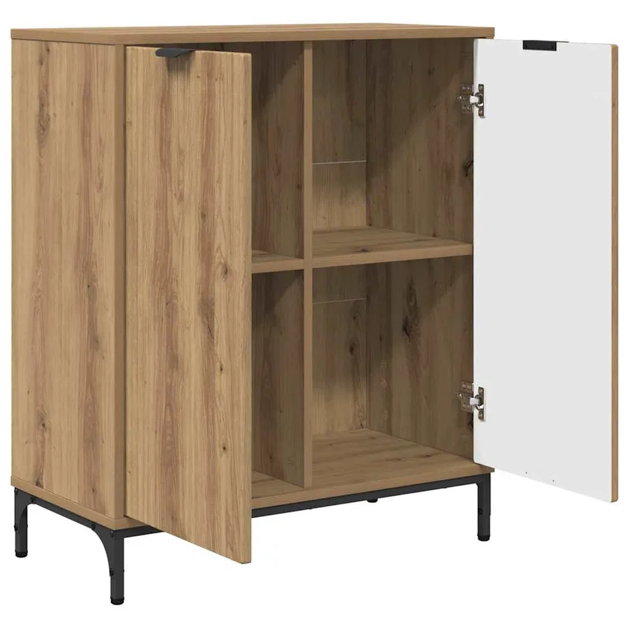 Buffet Chêne artisanal 69,5 x 33 x 82 cm Bois d'ingénierie - 5