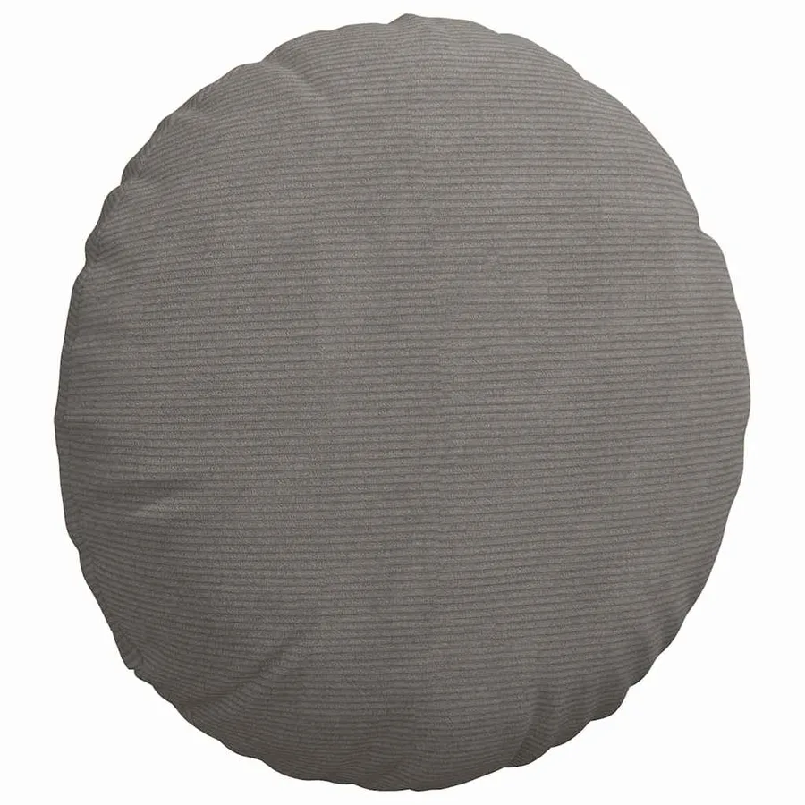 Coussins de siège 2 pcs Gris clair Ø60 x 21 cm - 5