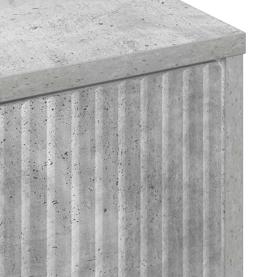 Buffet Gris béton 69,5 x 33 x 82 cm Bois d'ingénierie - 11