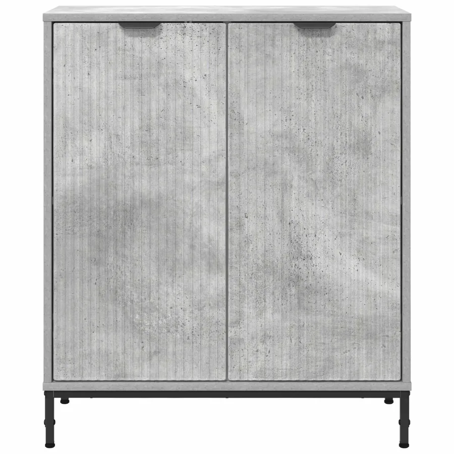 Buffet Gris béton 69,5 x 33 x 82 cm Bois d'ingénierie - 6