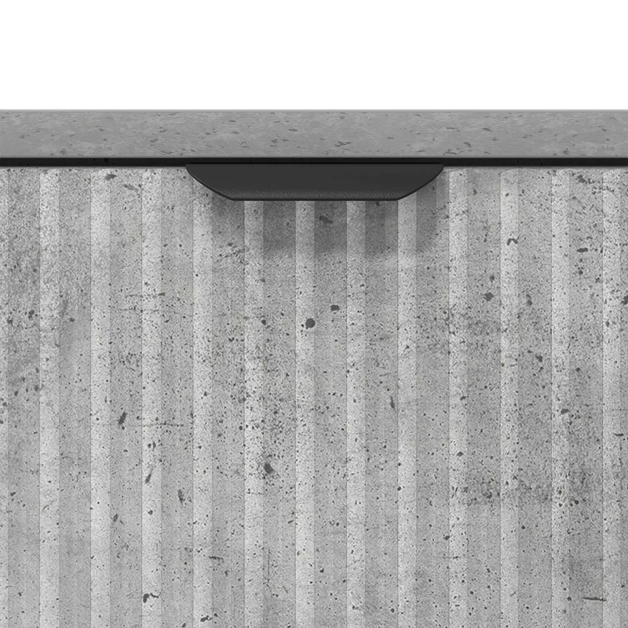 Buffet Gris béton 69,5 x 33 x 82 cm Bois d'ingénierie - 9