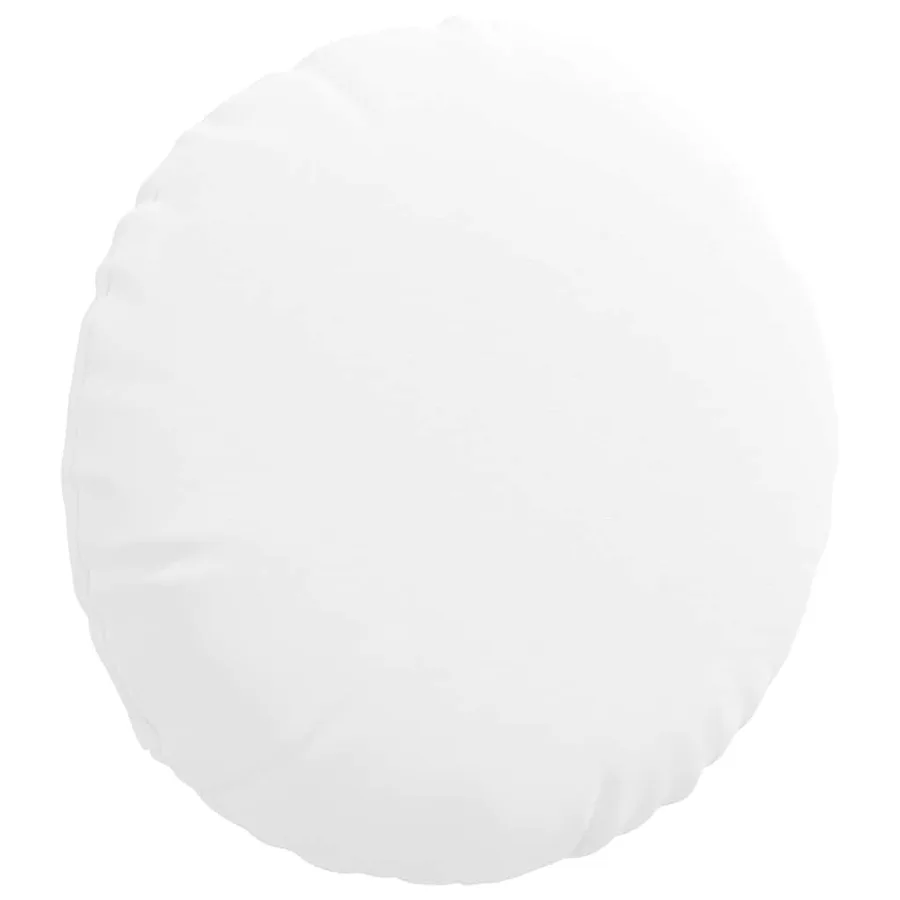 Coussins de siège 2 pcs Blanc Ø40 x 13 cm tissu - 5