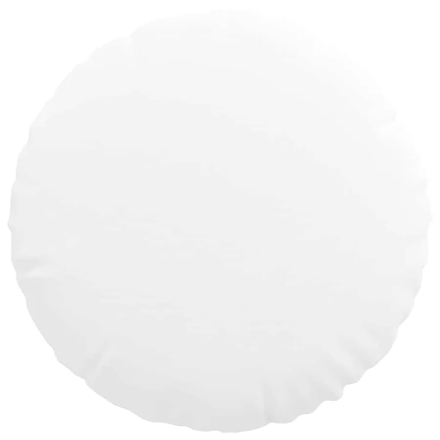 Coussins de siège 2 pcs Blanc Ø40 x 13 cm tissu - 6
