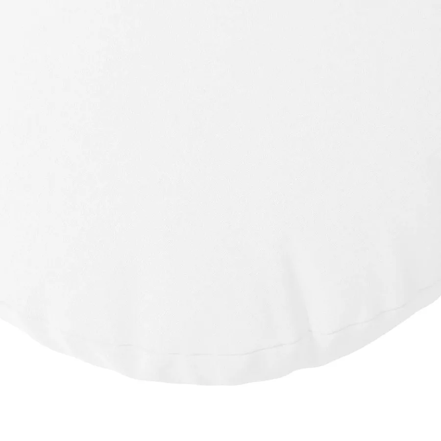 Coussins de siège 2 pcs Blanc Ø40 x 13 cm tissu - 7
