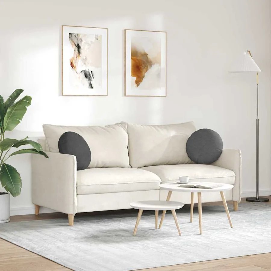 Coussins de siège 2 pcs Gris foncé Ø 40 cm - 4