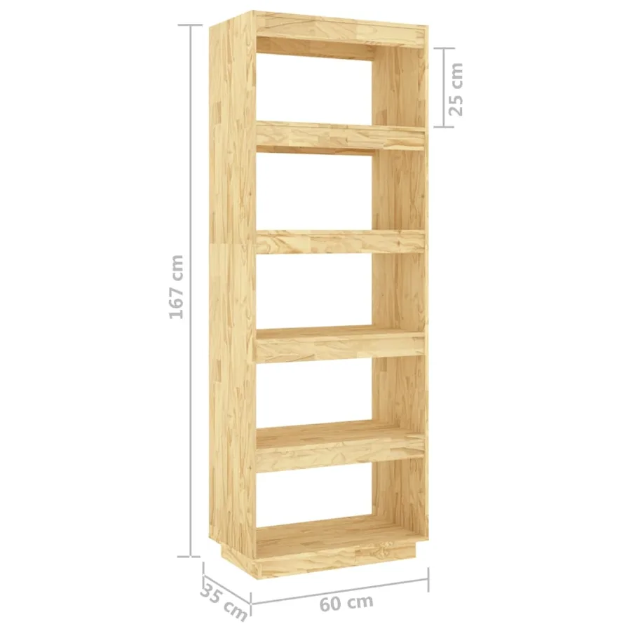 Bibliothèque/Séparateur de pièce 60x35x167 cm pin massif - 8
