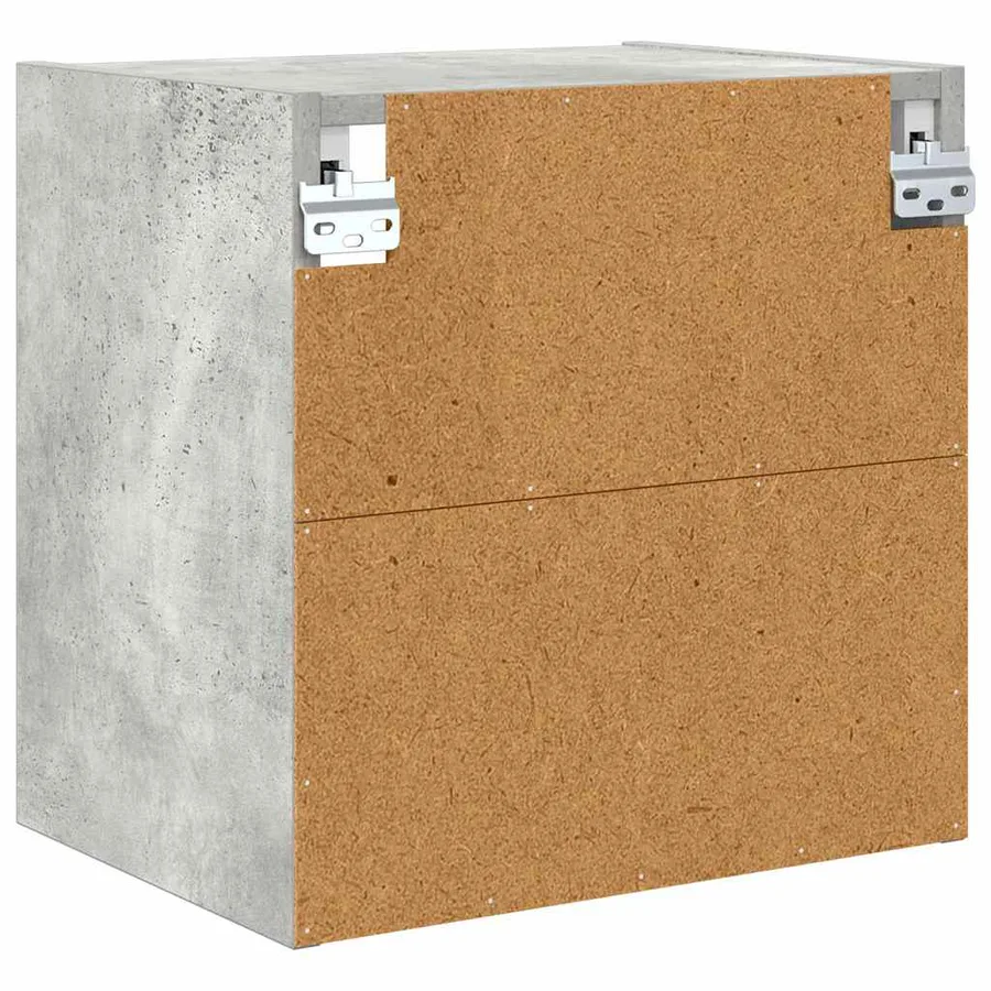 Armoire suspendue avec stockage Gris béton 40 x 29,5 x 40 cm - 7