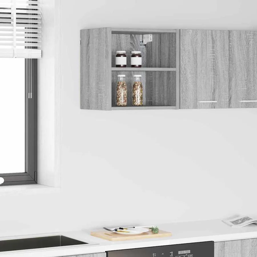 Armoire suspendue avec stockage Gris Sonoma 40 x 29,5 x 40 cm
