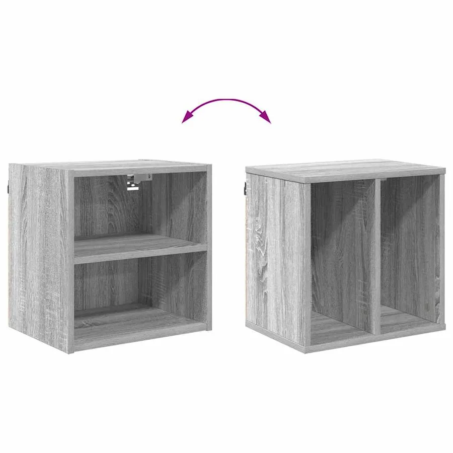 Armoire suspendue avec stockage Gris Sonoma 40 x 29,5 x 40 cm - 8