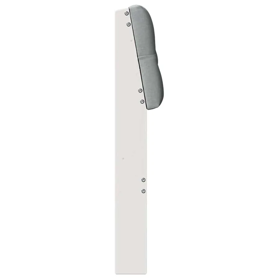 Tête de lit capitonnée Gris clair 200 cm Pin massif - 5