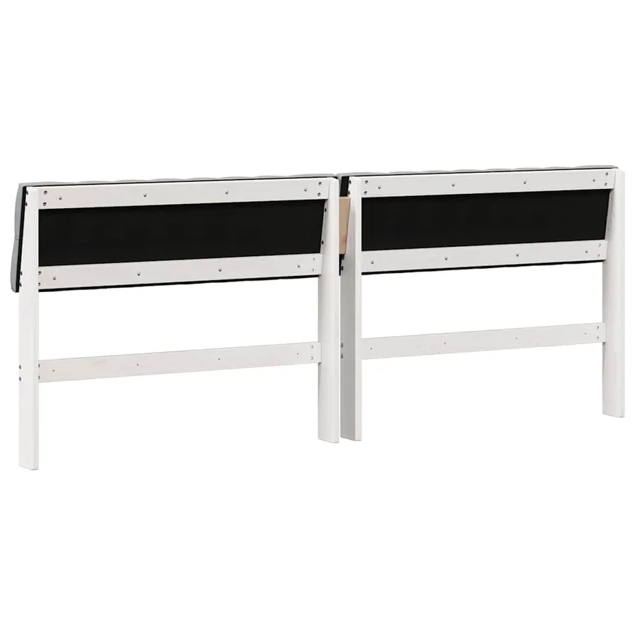 Tête de lit capitonnée Gris clair 200 cm Pin massif - 6