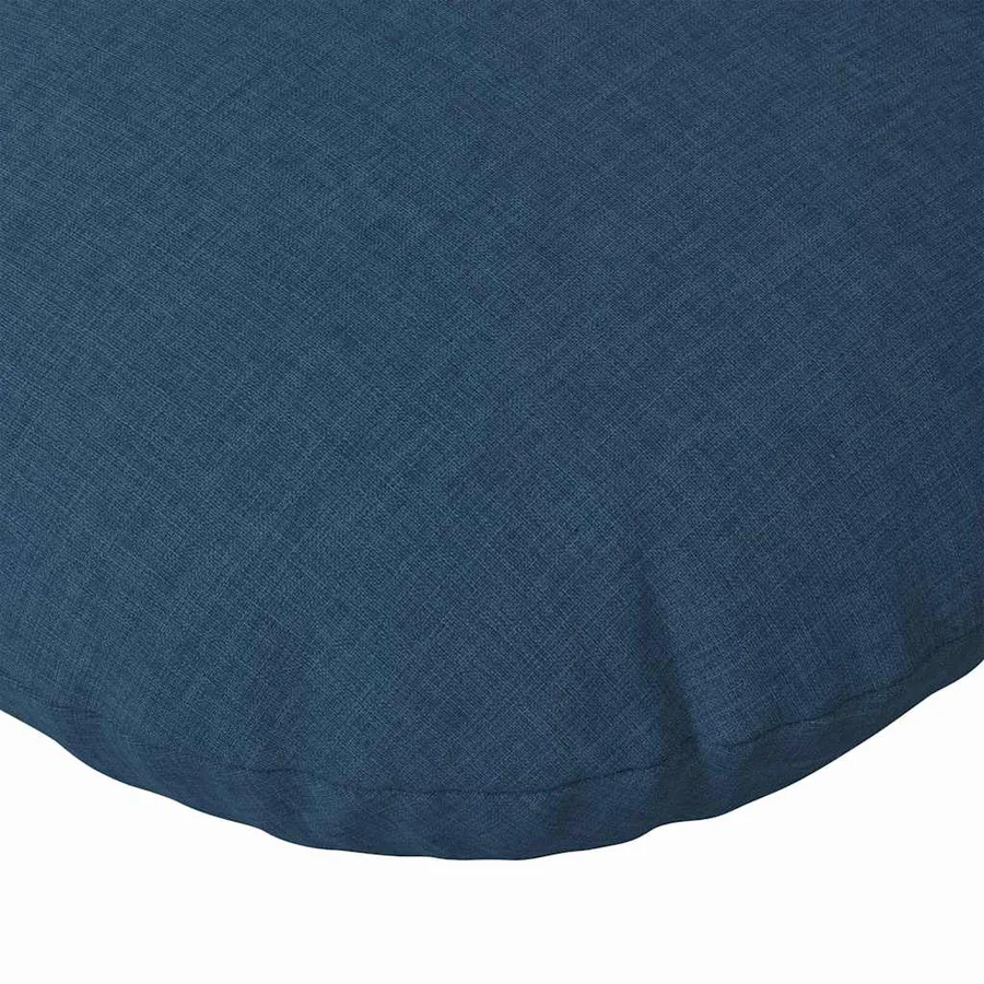 Coussins de siège 2 pcs Bleu Ø60 x 21 cm tissu - 7